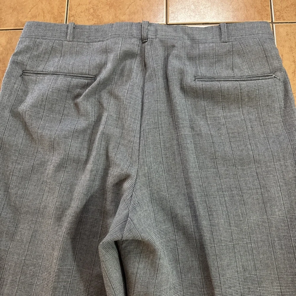 Vintage Lacrosse 2 Piece Suit Mens Sz 42L Pants 36 x 30 Gray Glen Plaid USA Made